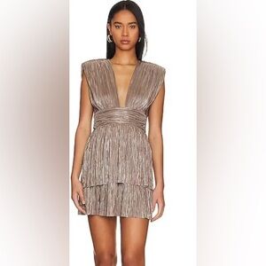 Sabina Musayev Aviana Mocha Mini Dress Size 4